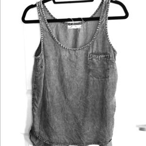 Black Jean Tank Top